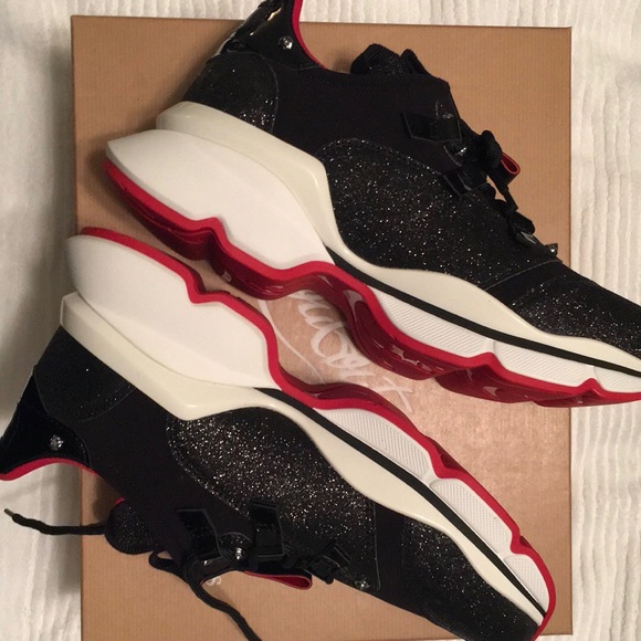 BNIB Christian Louboutin Donna Glitter Sneakers..Size 39...Proof of purchase - Picture 5 of 16